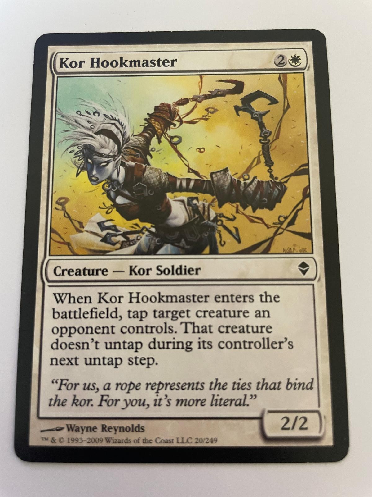 Kor Hookmaster 20 Common Zendikar Magic: The Gathering Near Mint