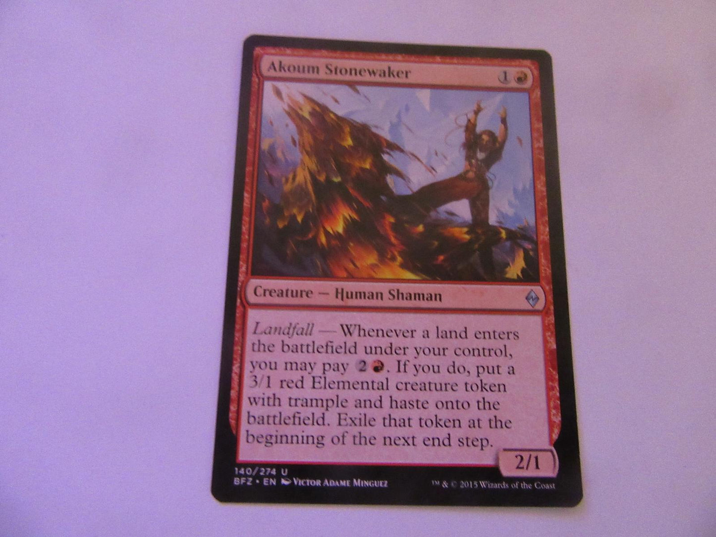 Akoum Stonewaker 140 Battle for Zendikar NM