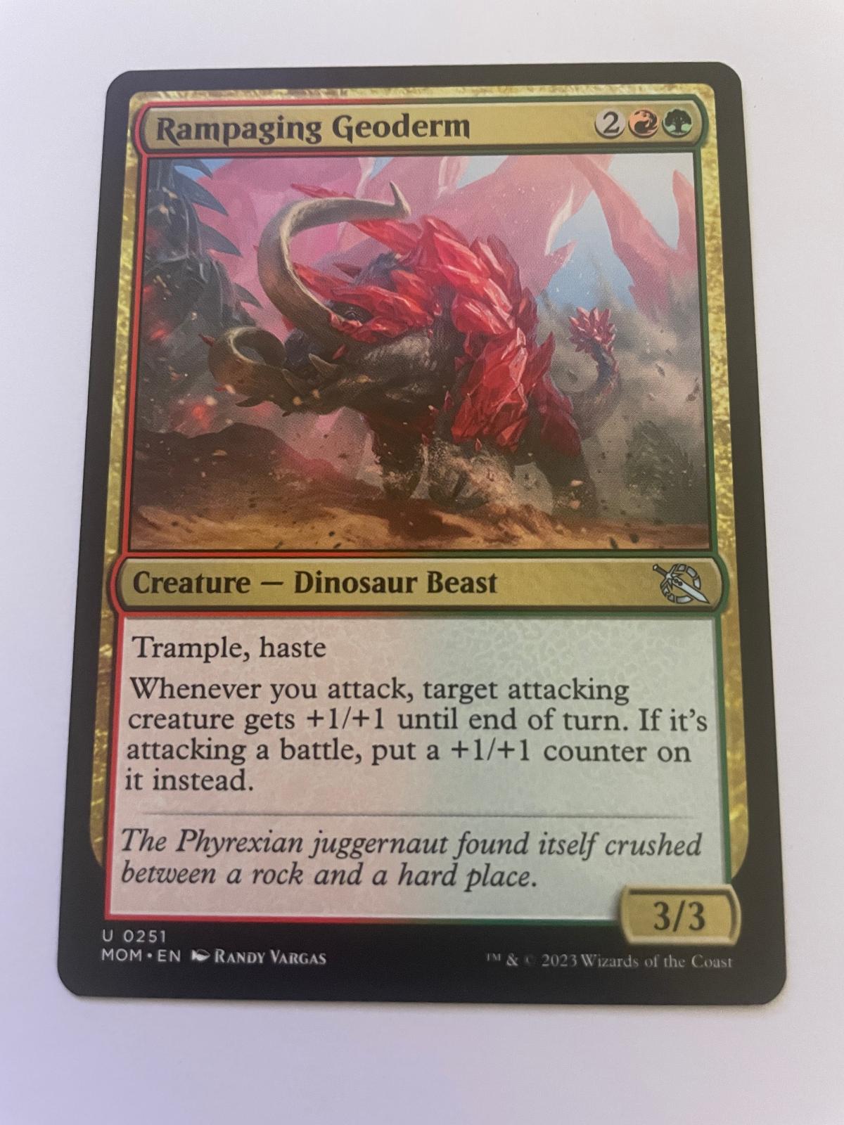 Rampaging Geoderm 251 Uncommon March of the Machine Magic: The Gathering NM
