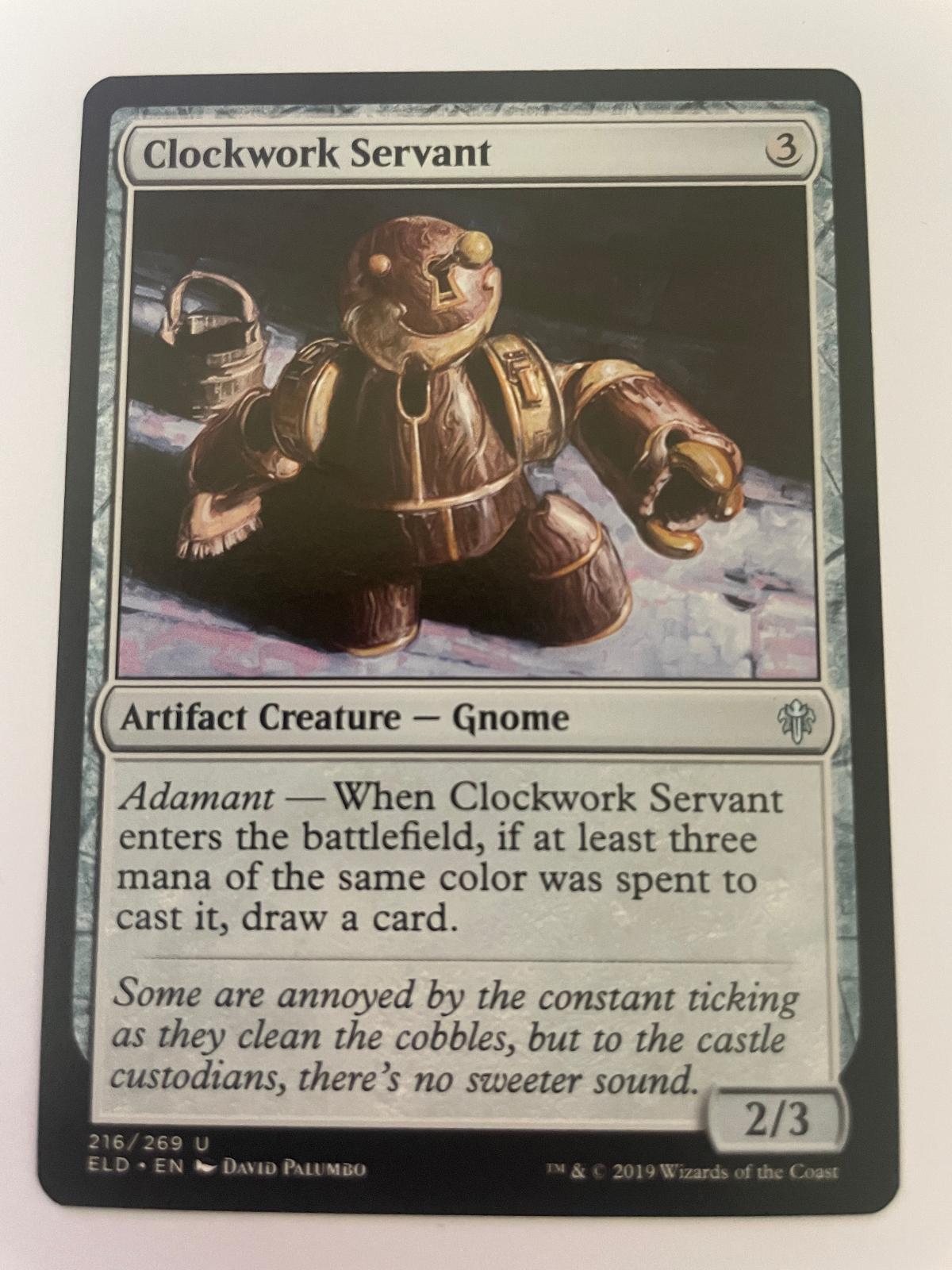 Clockwork Servant 216 Uncommon Throne of Eldraine Magic: The Gathering Near Mint