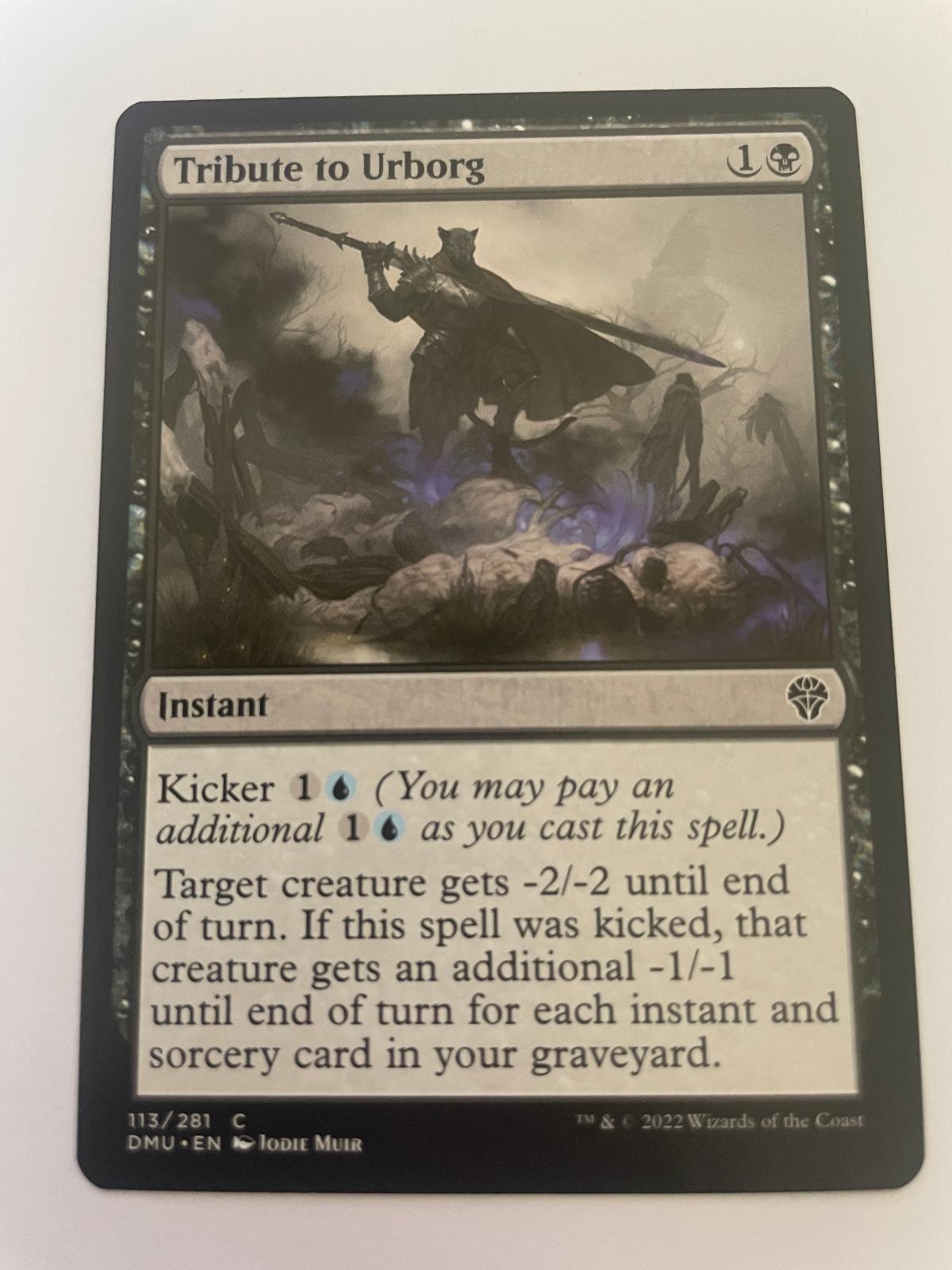 Tribute to Urborg 113 Common Dominaria United Magic: The Gathering Near Mint