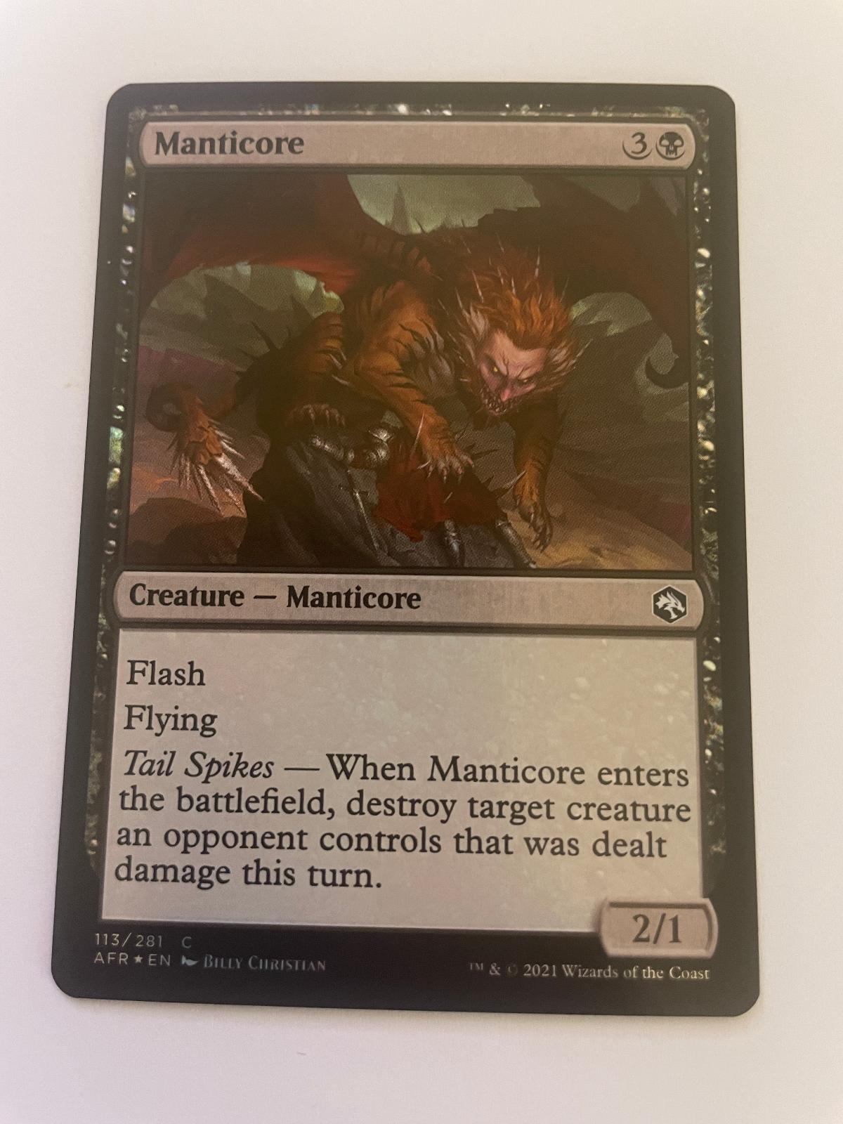 Manticore 113 Common Adventures in the Forgotten Realms Magic: The Gathering NM