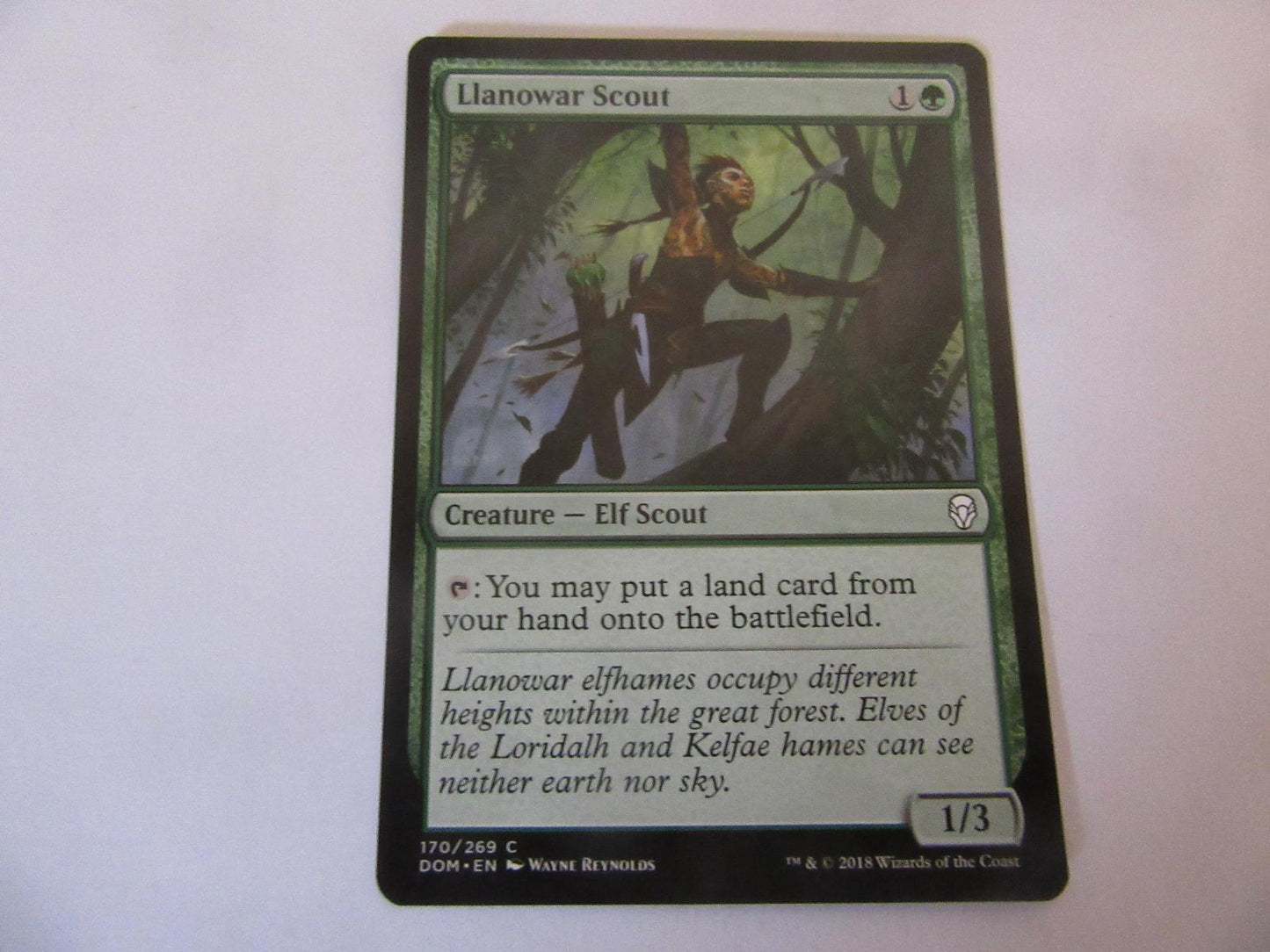 Llanowar Scout 170 Dominaria NM