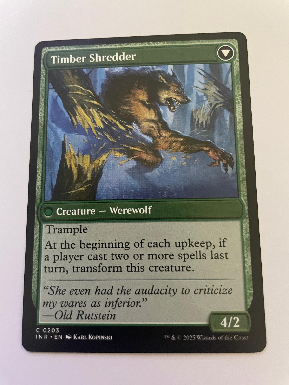 Hinterland Logger 203 Common Innistrad Remastered Magic: The Gathering Near Mint