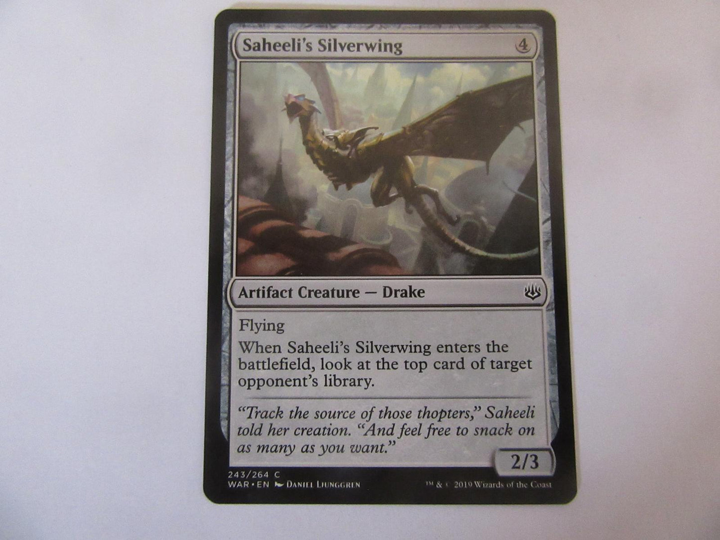 Saheeli's Silverwing 243 War of the Spark NM