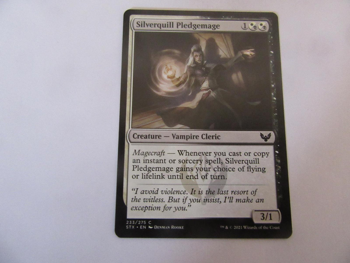 Silverquill Pledgemage 233 Strixhaven: School of Mages NM