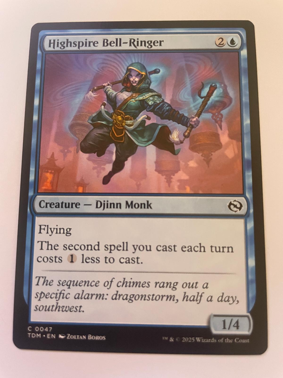 Highspire Bell-Ringer 47 Common Tarkir: Dragonstorm Magic: The Gathering NM