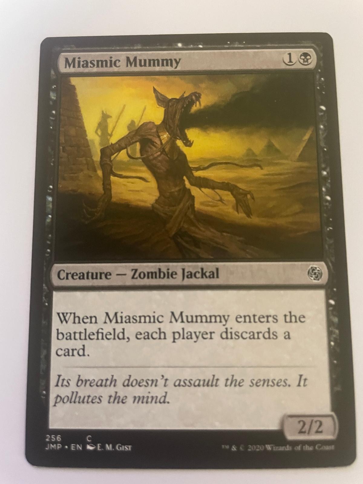 Miasmic Mummy 256 Common Jumpstart Magic: The Gathering Near Mint
