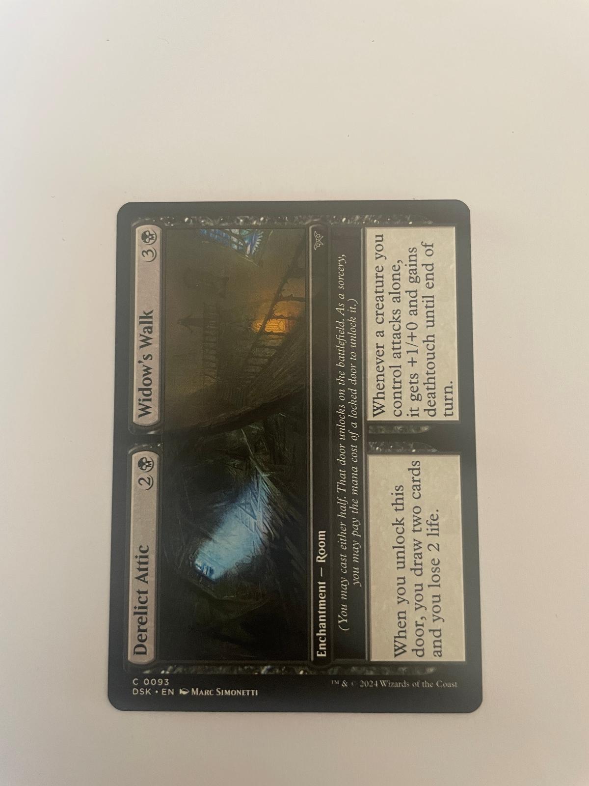 Derelict Attic // Widow's Walk 93 Duskmourn: House of Horror DSK NM