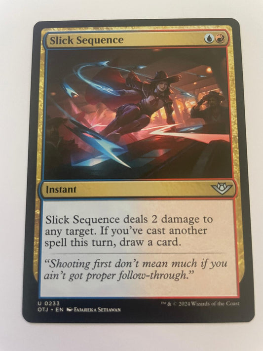 Slick Sequence 233 Uncommon Outlaws of Thunder Junction Magic: The Gathering NM