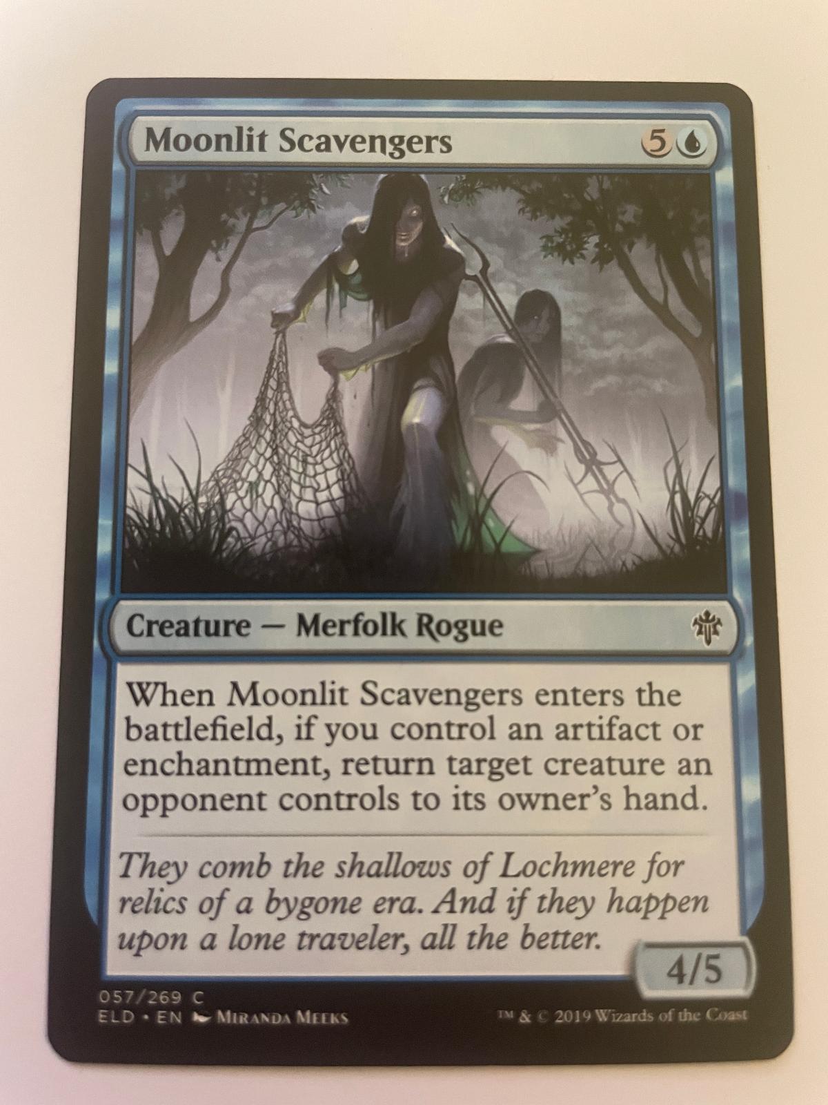 Moonlit Scavengers 57 Common Throne of Eldraine Magic: The Gathering Near Mint