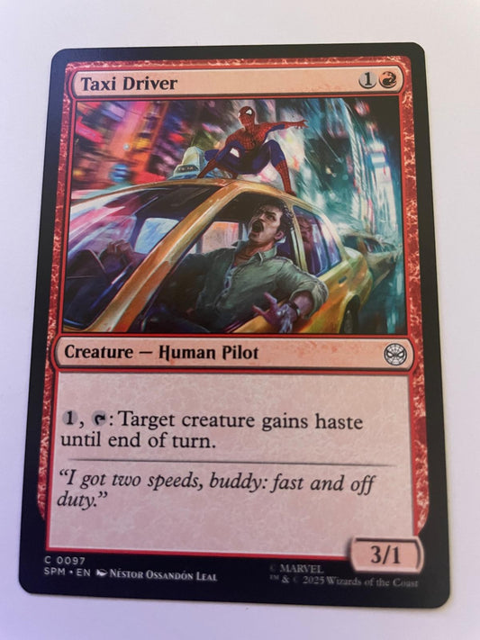 Taxi Driver 97 Common Marvel's Spider-Man Magic: The Gathering Near Mint