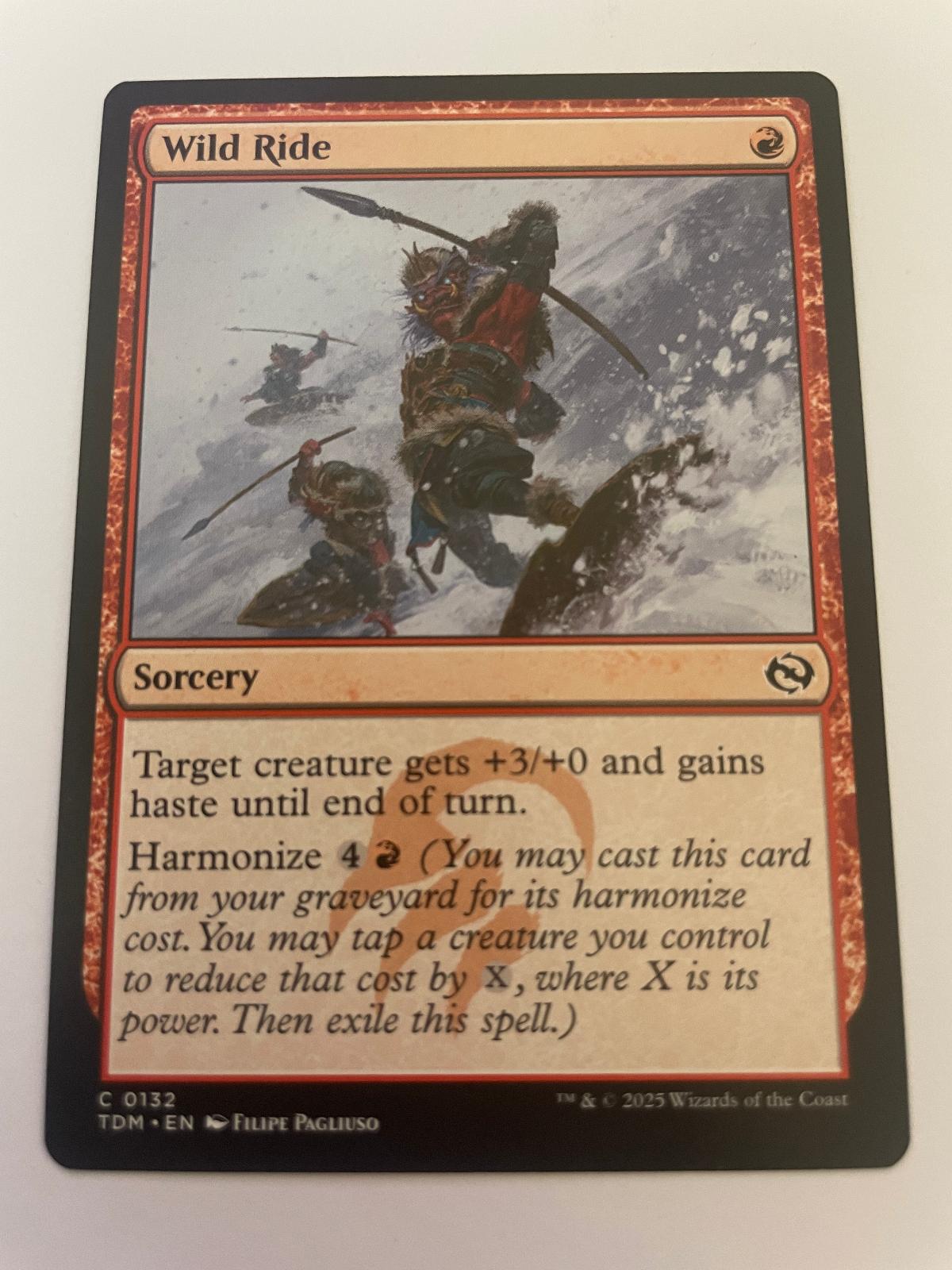 Wild Ride 132 Common Tarkir: Dragonstorm Magic: The Gathering Near Mint