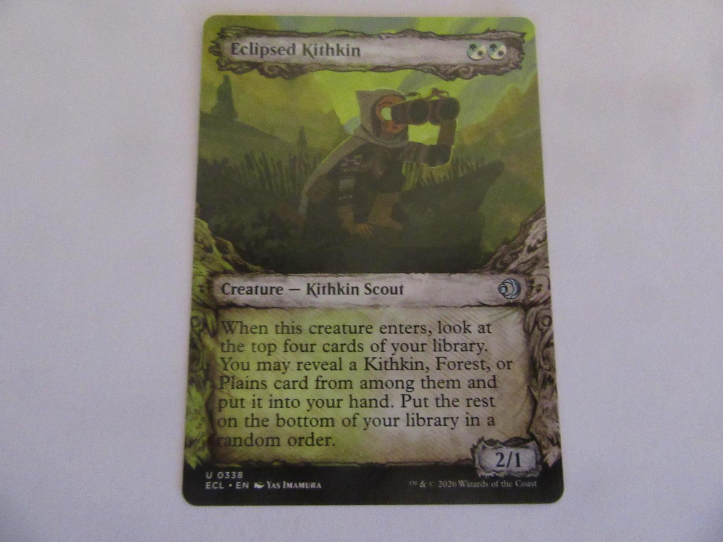 Eclipsed Kithkin (Showcase) 338 Lorwyn Eclipsed ECL NM