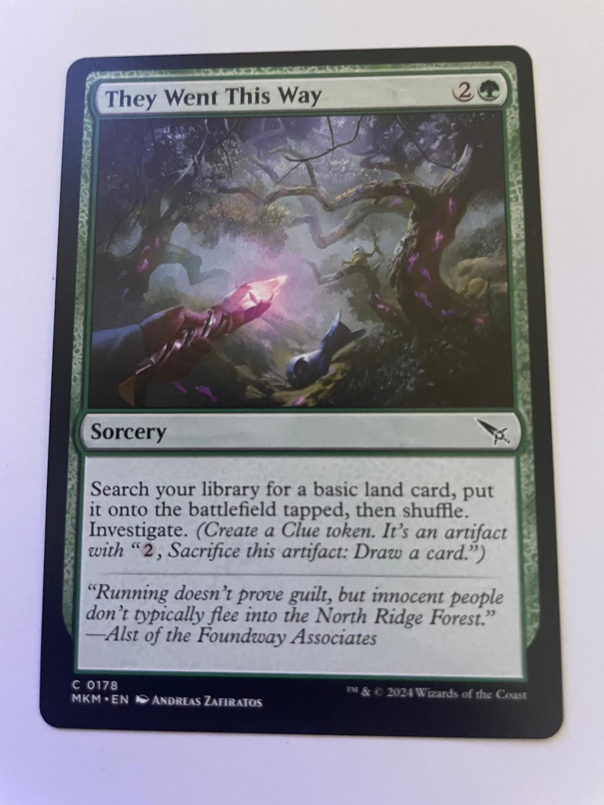They Went This Way 178 Common Murders at Karlov Manor Magic: The Gathering NM