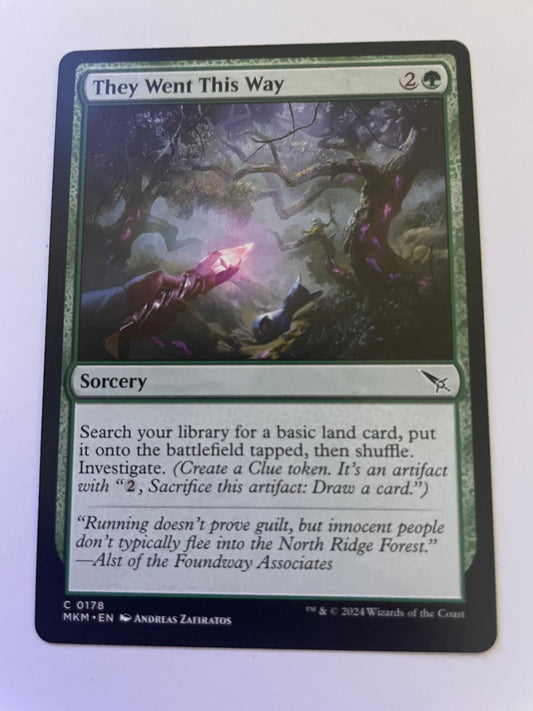 They Went This Way 178 Common Murders at Karlov Manor Magic: The Gathering NM
