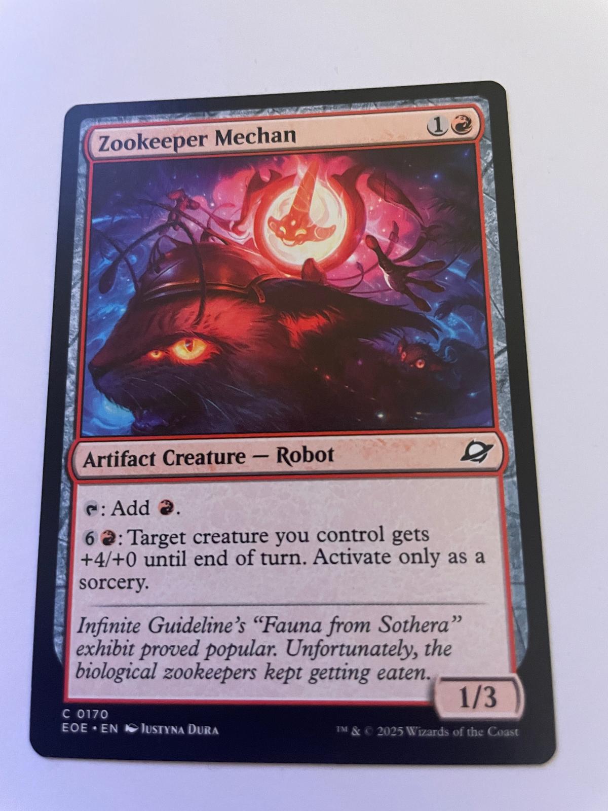 Zookeeper Mechan 170 Common Edge of Eternities Magic: The Gathering Near Mint