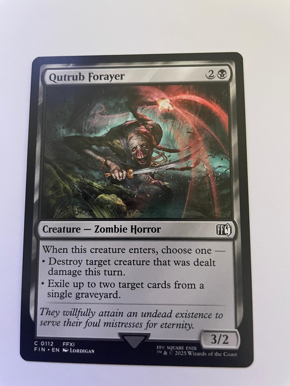 Qutrub Forayer 112 Common FINAL FANTASY Magic: The Gathering Near Mint