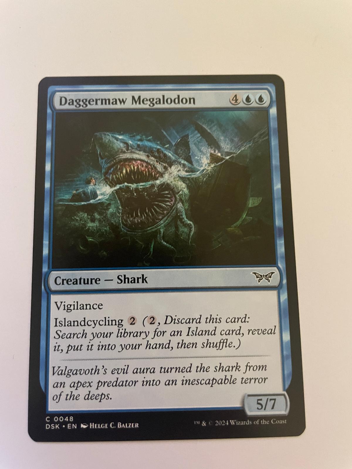 Daggermaw Megalodon 48 Common Duskmourn: House of Horror Magic: The Gathering NM