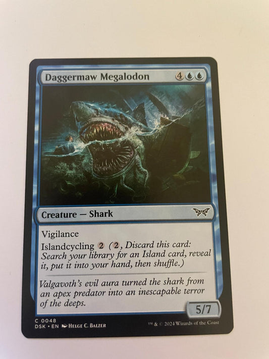 Daggermaw Megalodon 48 Common Duskmourn: House of Horror Magic: The Gathering NM