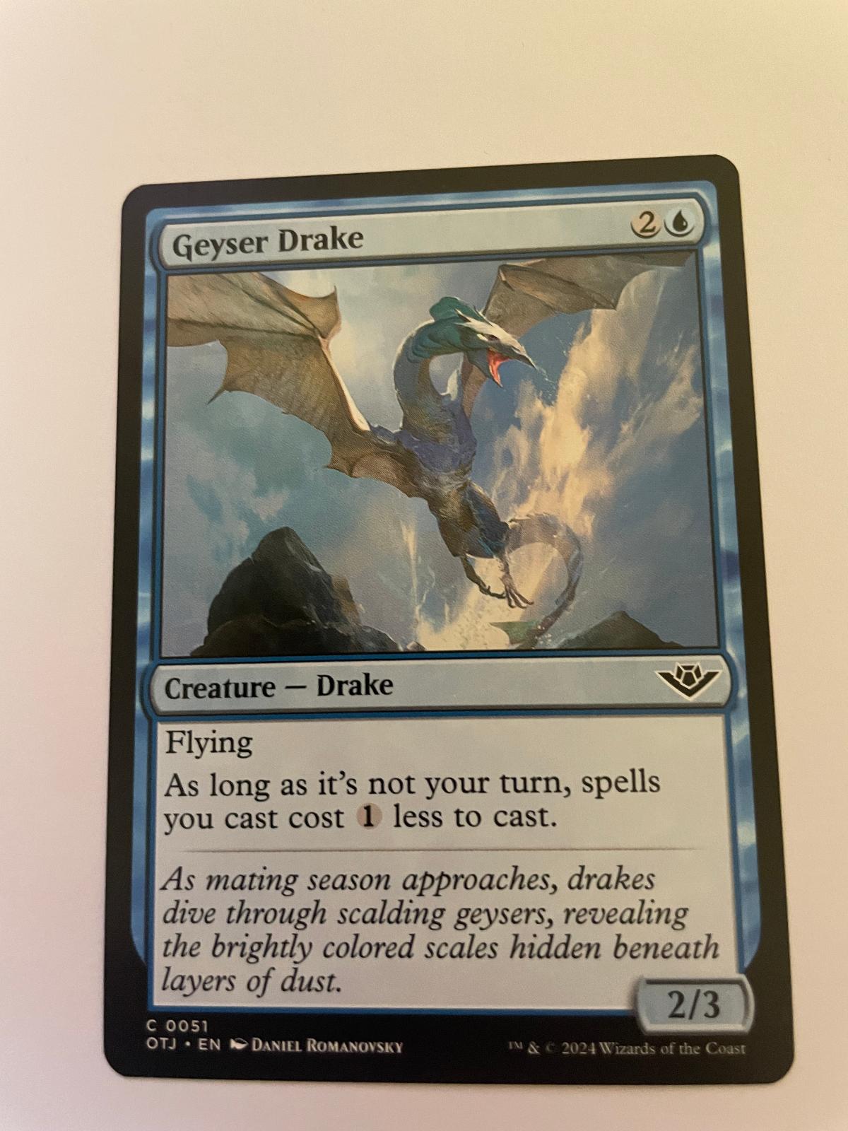 Geyser Drake 51 Common Outlaws of Thunder Junction Magic: The Gathering NM
