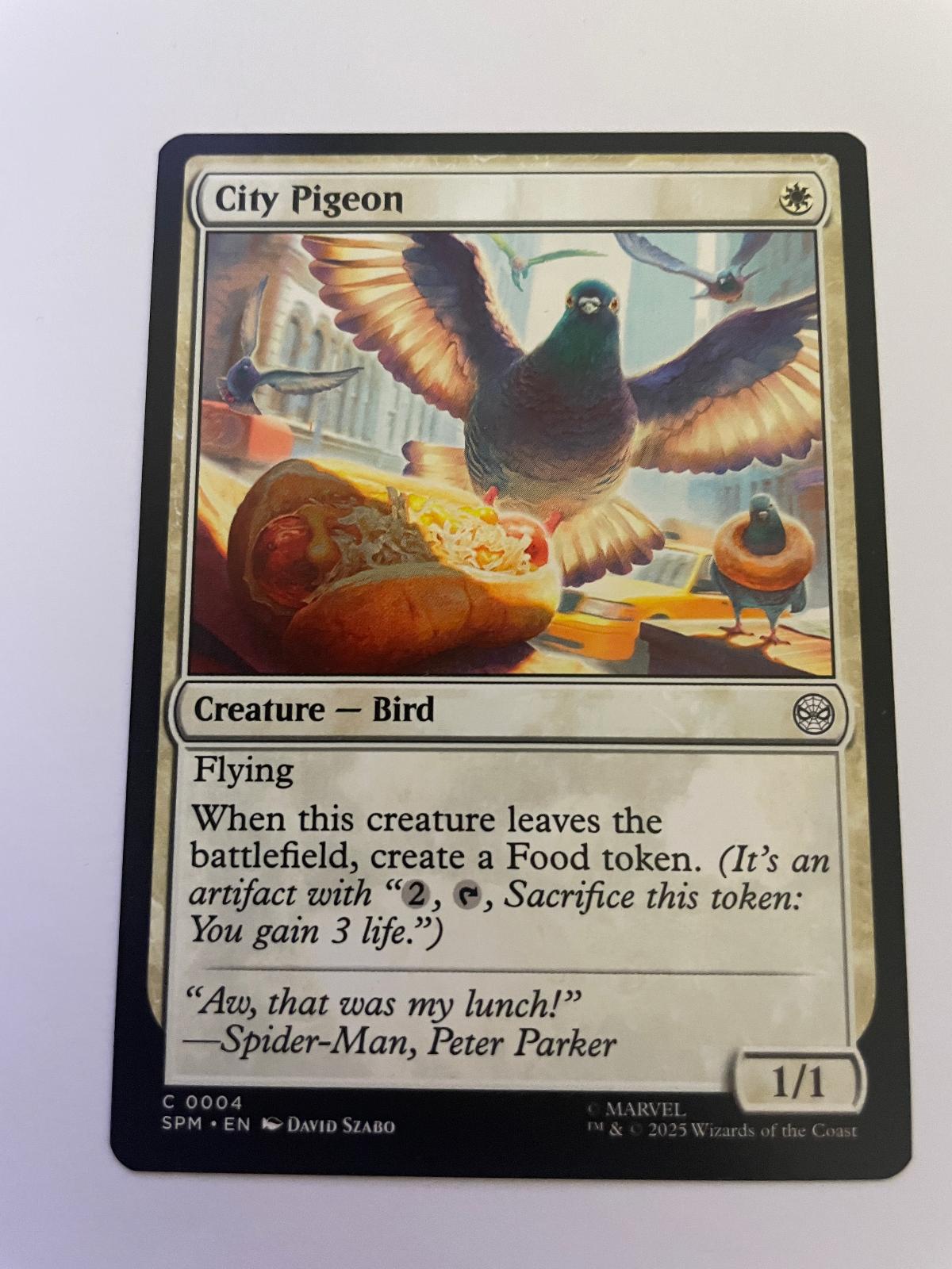 City Pigeon 4 Common Marvel's Spider-Man Magic: The Gathering Near Mint