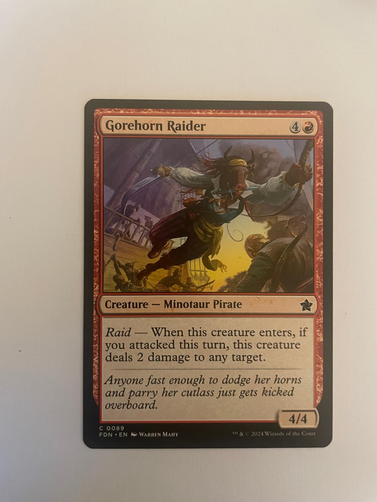 Gorehorn Raider 89 Foundations FDN NM
