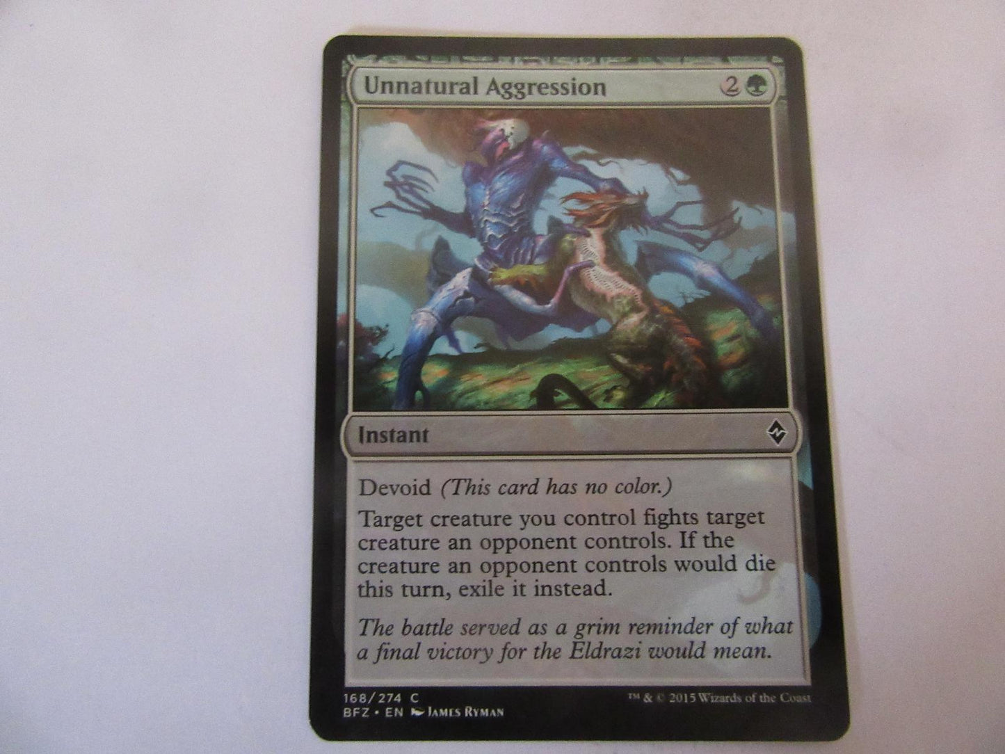 Unnatural Aggression 168 Battle for Zendikar NM