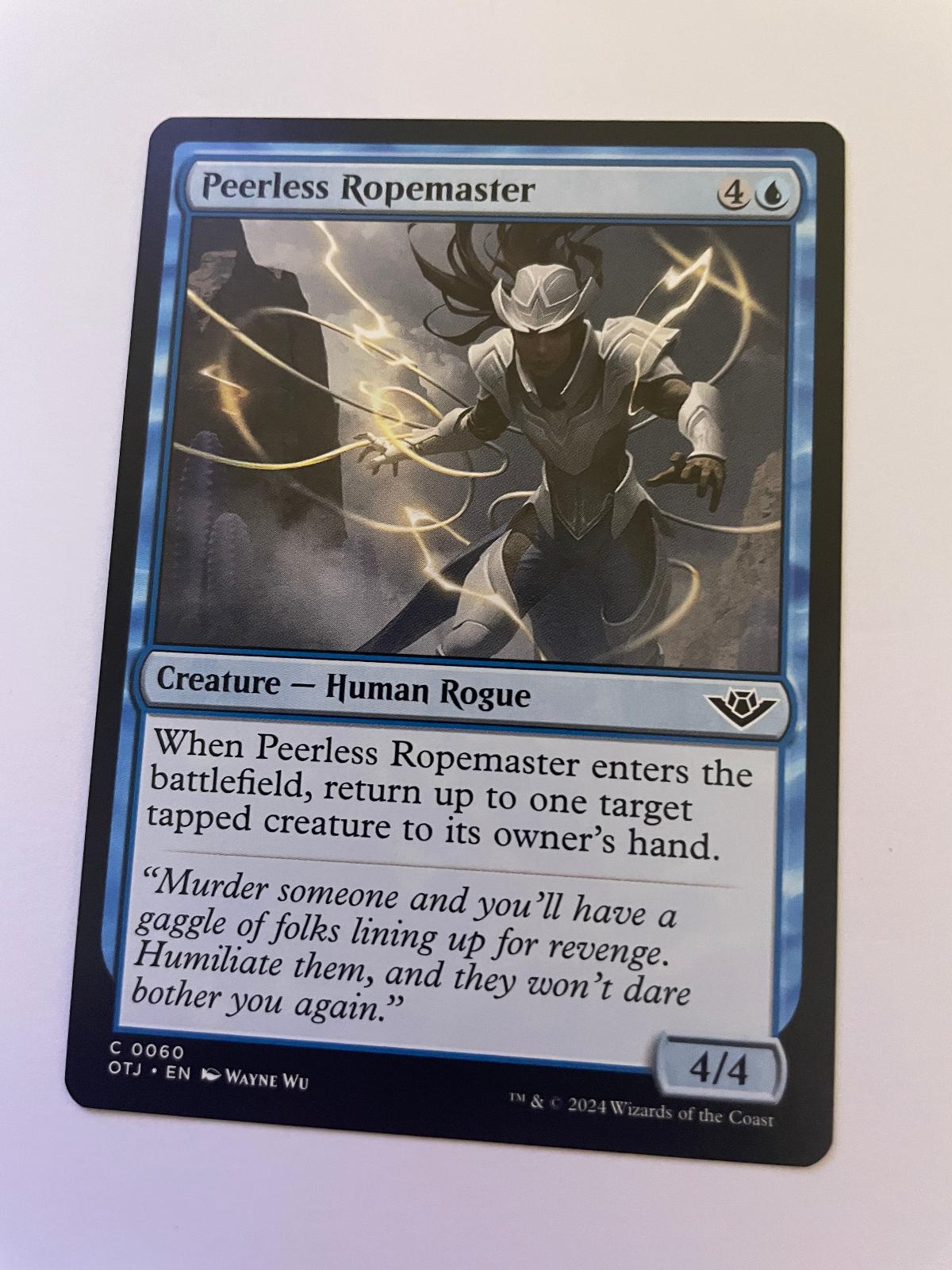 Peerless Ropemaster 60 Outlaws of Thunder Junction Magic: The Gathering NM