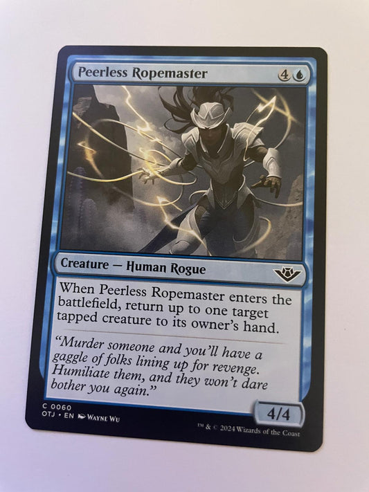 Peerless Ropemaster 60 Outlaws of Thunder Junction Magic: The Gathering NM