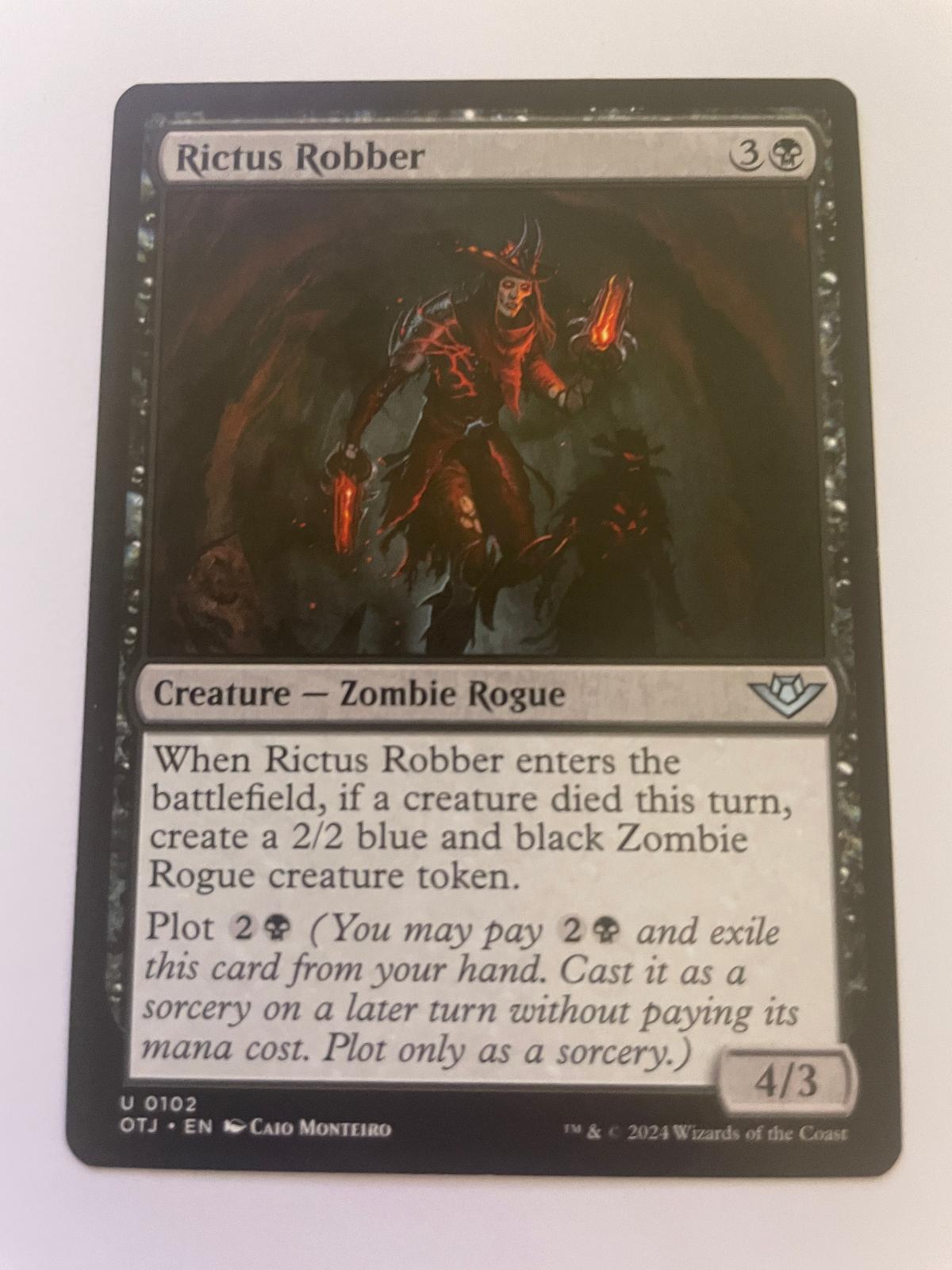 Rictus Robber 102 Uncommon Outlaws of Thunder Junction Magic: The Gathering NM