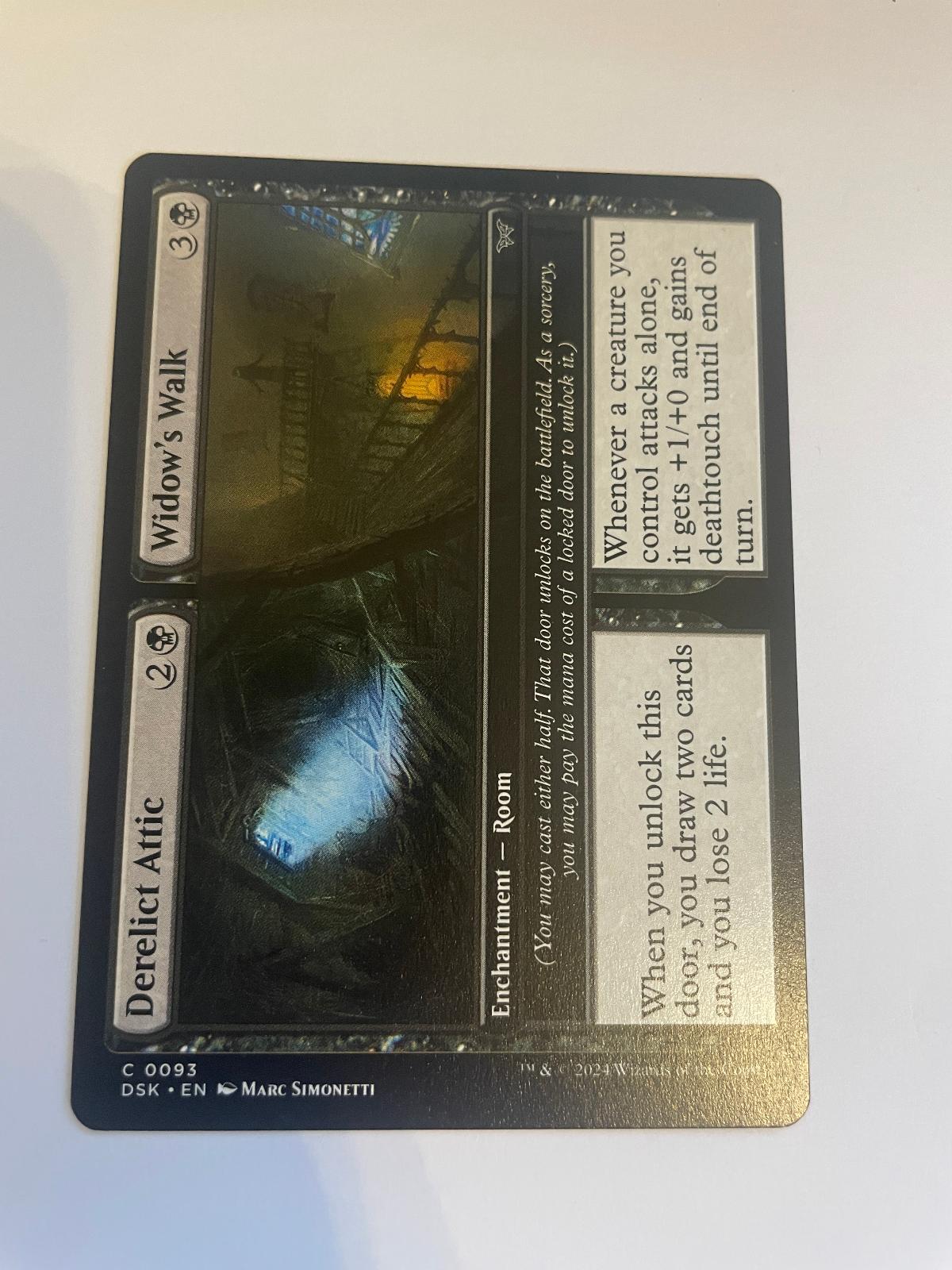 Derelict Attic // Widow's Walk 93 Duskmourn: House of Horror NM
