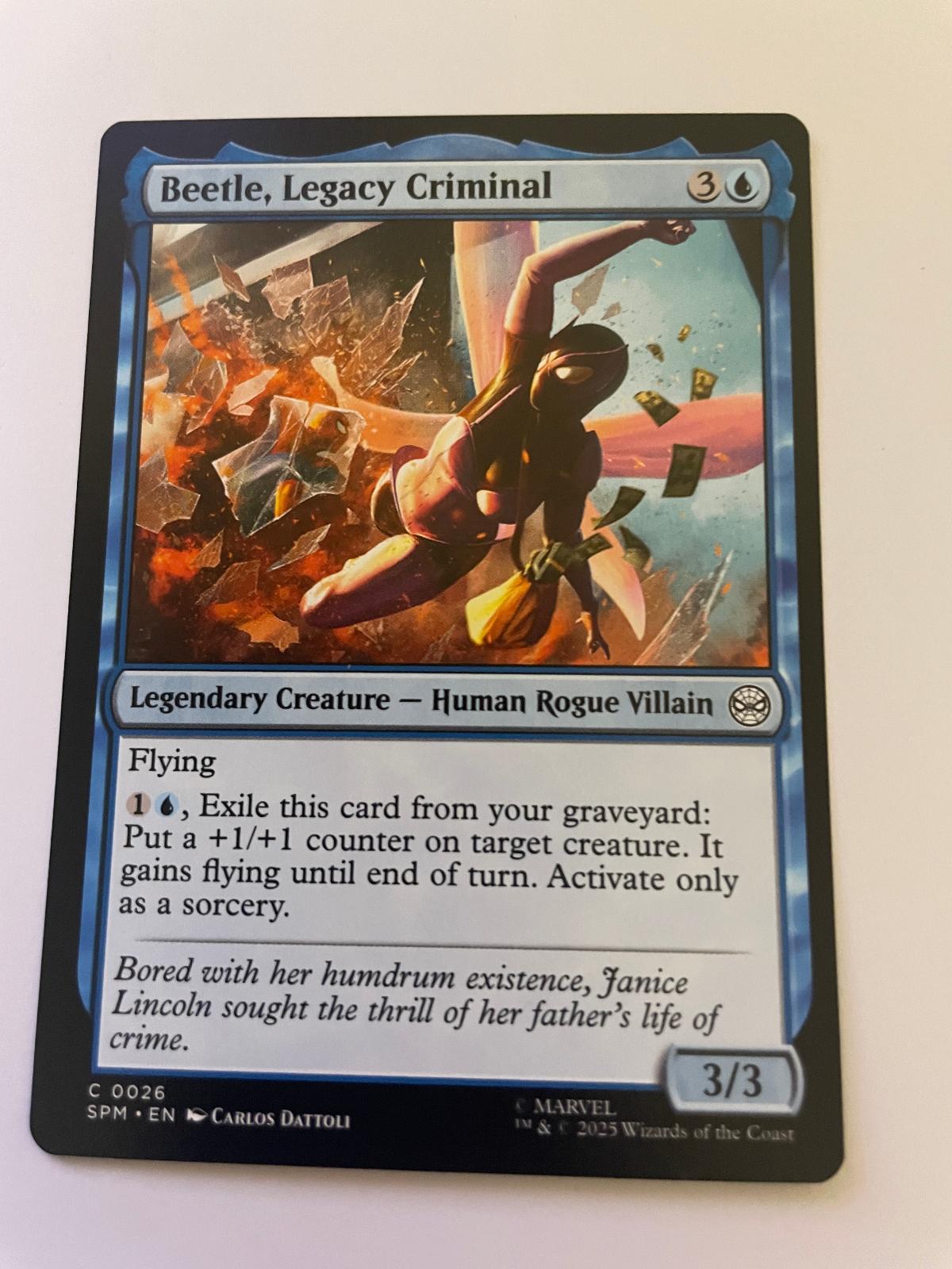 Beetle, Legacy Criminal 26 Common Marvel's Spider-Man Magic: The Gathering NM