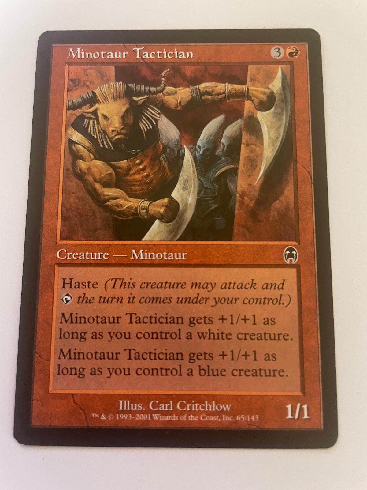 Minotaur Tactician 65 Common Apocalypse Magic: The Gathering Near Mint