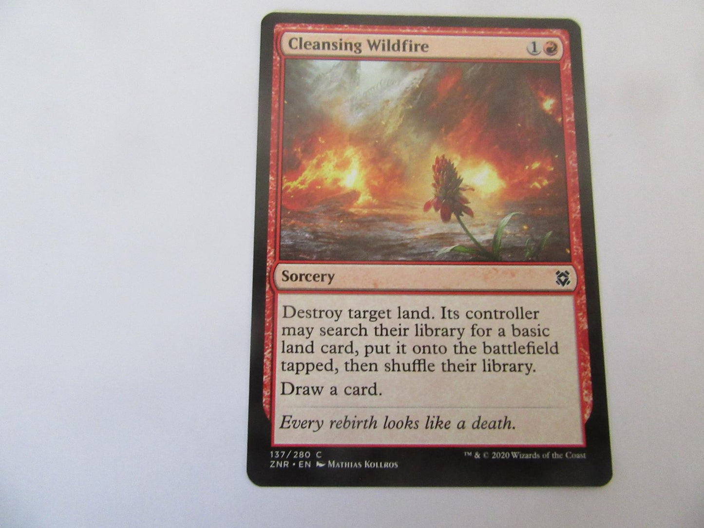 Cleansing Wildfire 137 Zendikar Rising NM