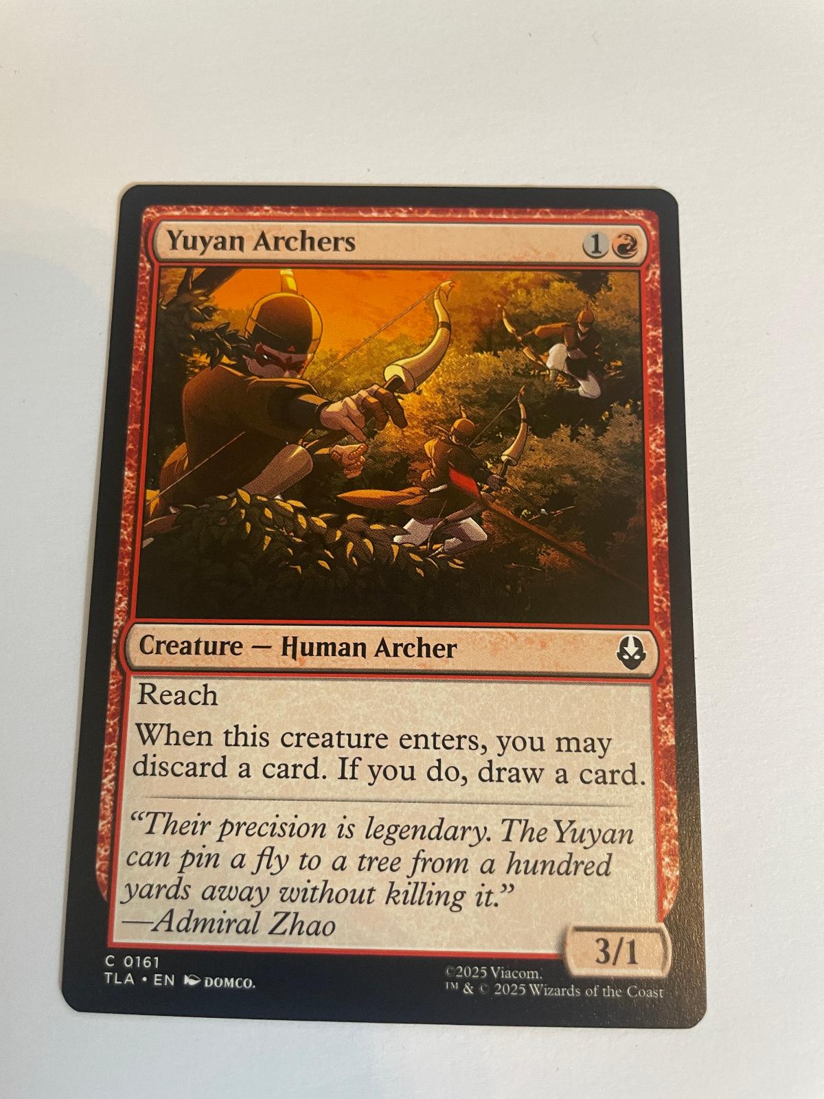 Yuyan Archers 161 Avatar: The Last Airbender NM