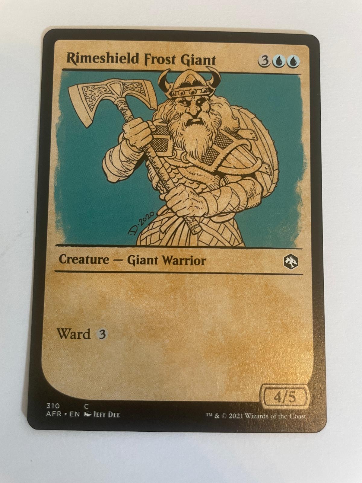 Rimeshield Frost Giant (Showcase) 310 Adventures in the Forgotten Realms NM