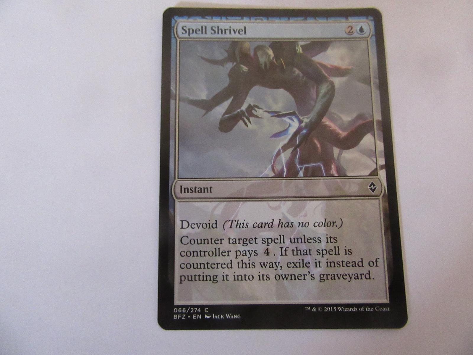 Spell Shrivel 66 Battle for Zendikar NM