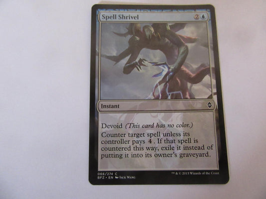 Spell Shrivel 66 Battle for Zendikar NM