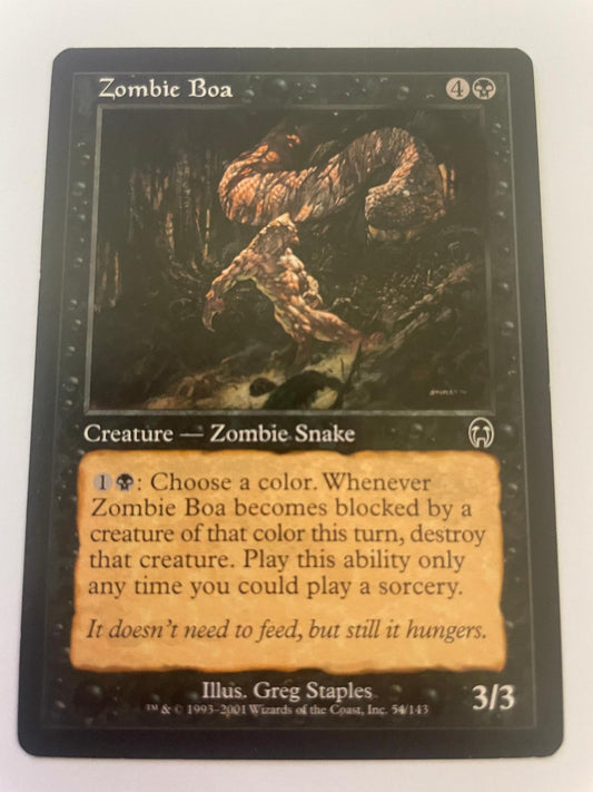 Zombie Boa 54 Common Apocalypse Magic: The Gathering Near Mint