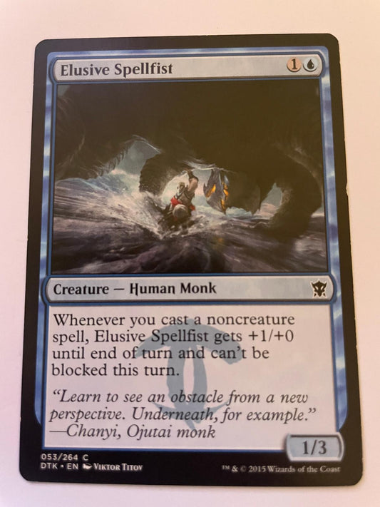 Elusive Spellfist 53 Common Dragons of Tarkir Magic: The Gathering Near Mint