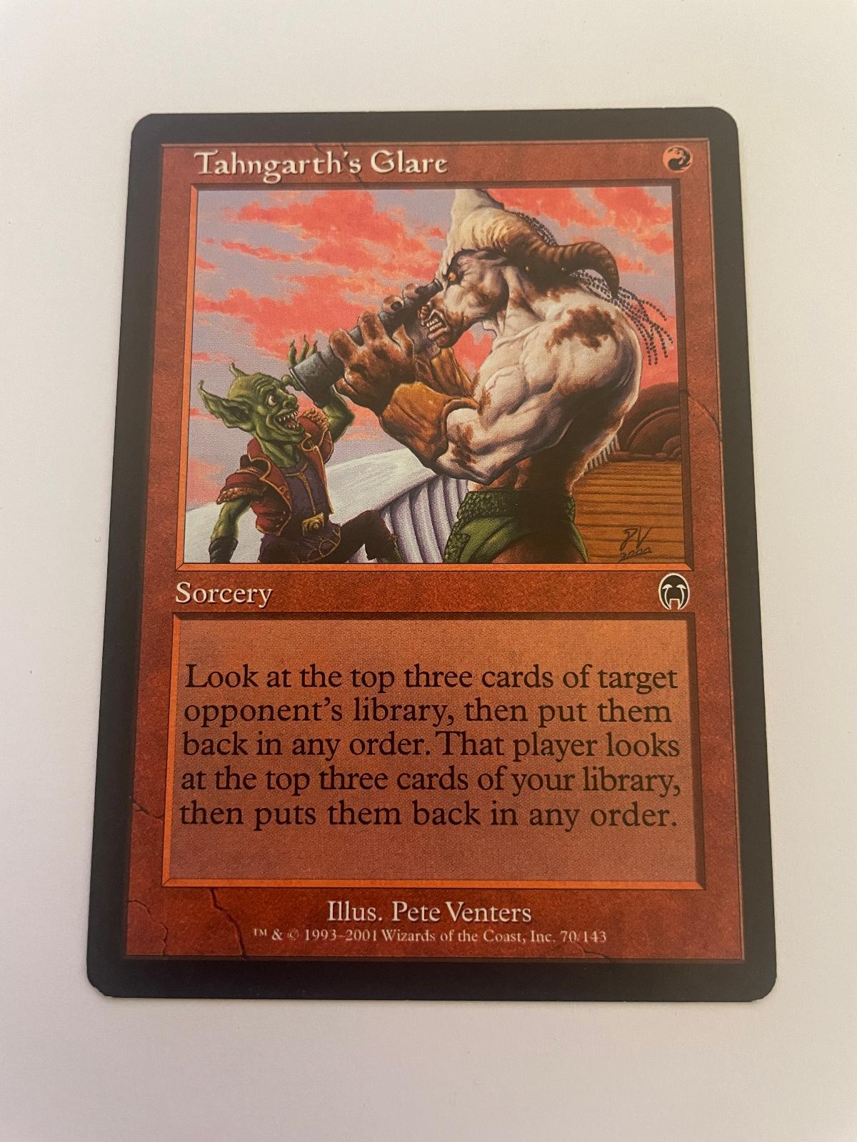Tahngarth's Glare 70 Common Apocalypse Magic: The Gathering Near Mint