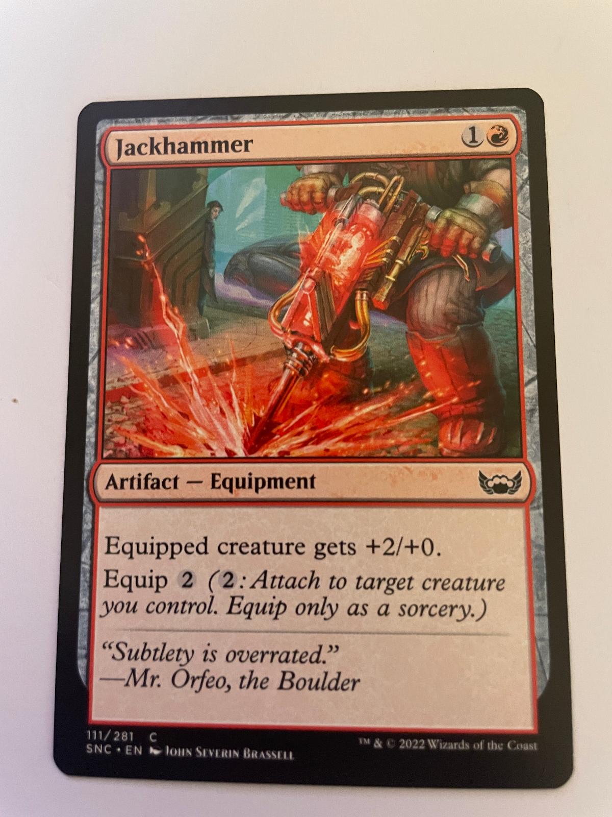 Jackhammer 111 Common Streets of New Capenna Magic: The Gathering Near Mint