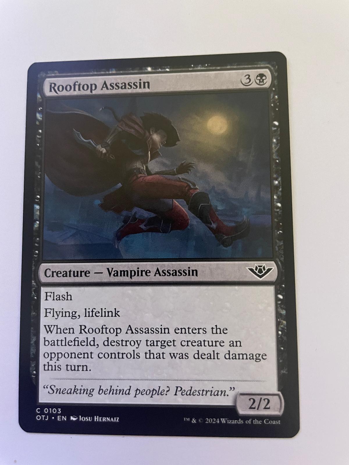 Rooftop Assassin 103 Common Outlaws of Thunder Junction Magic: The Gathering NM
