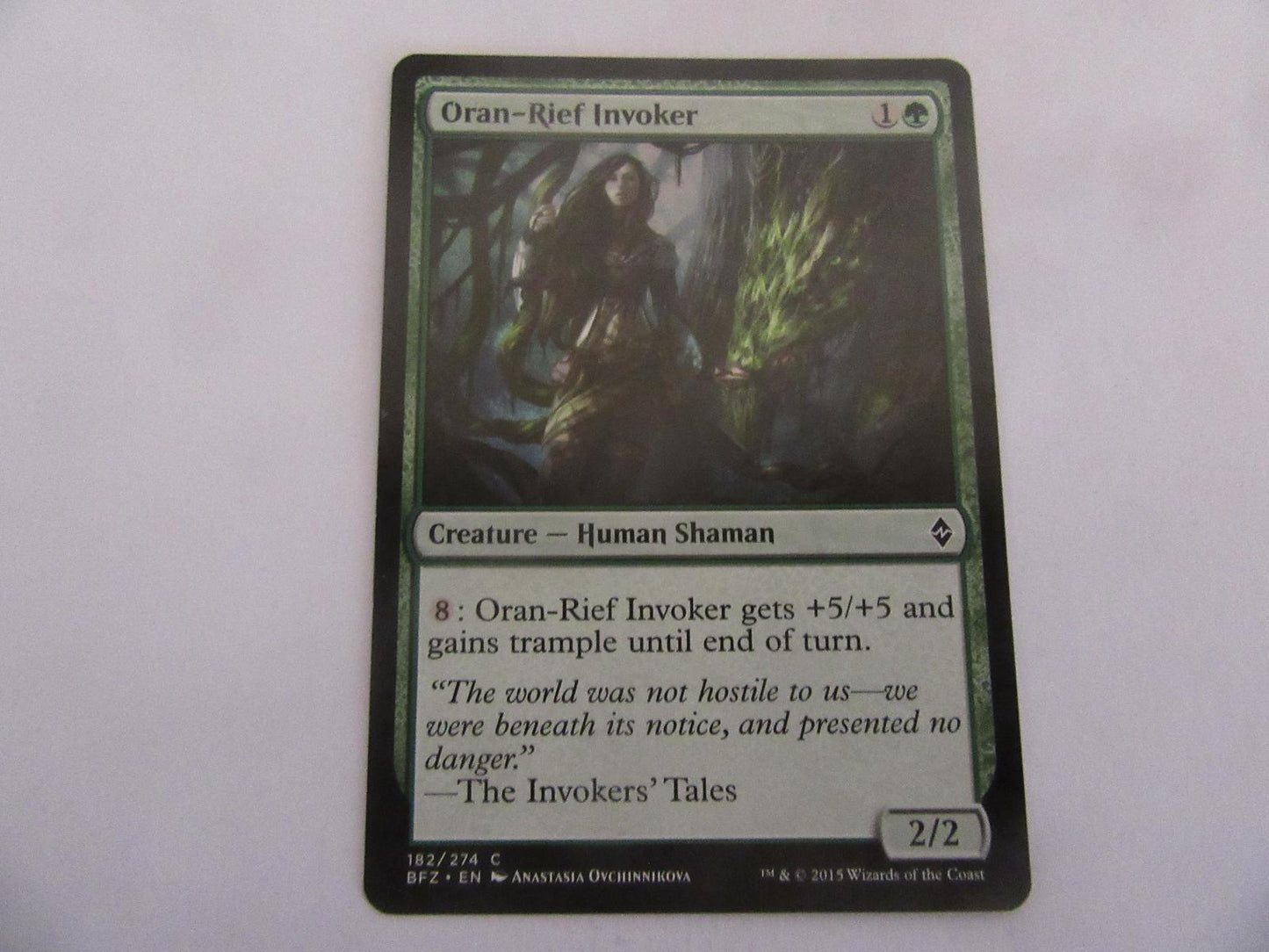 Oran-Rief Invoker 182 Battle for Zendikar NM