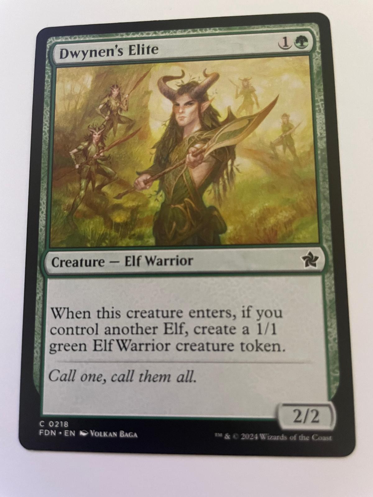 Dwynen's Elite 218 Common Foundations Magic: The Gathering Near Mint