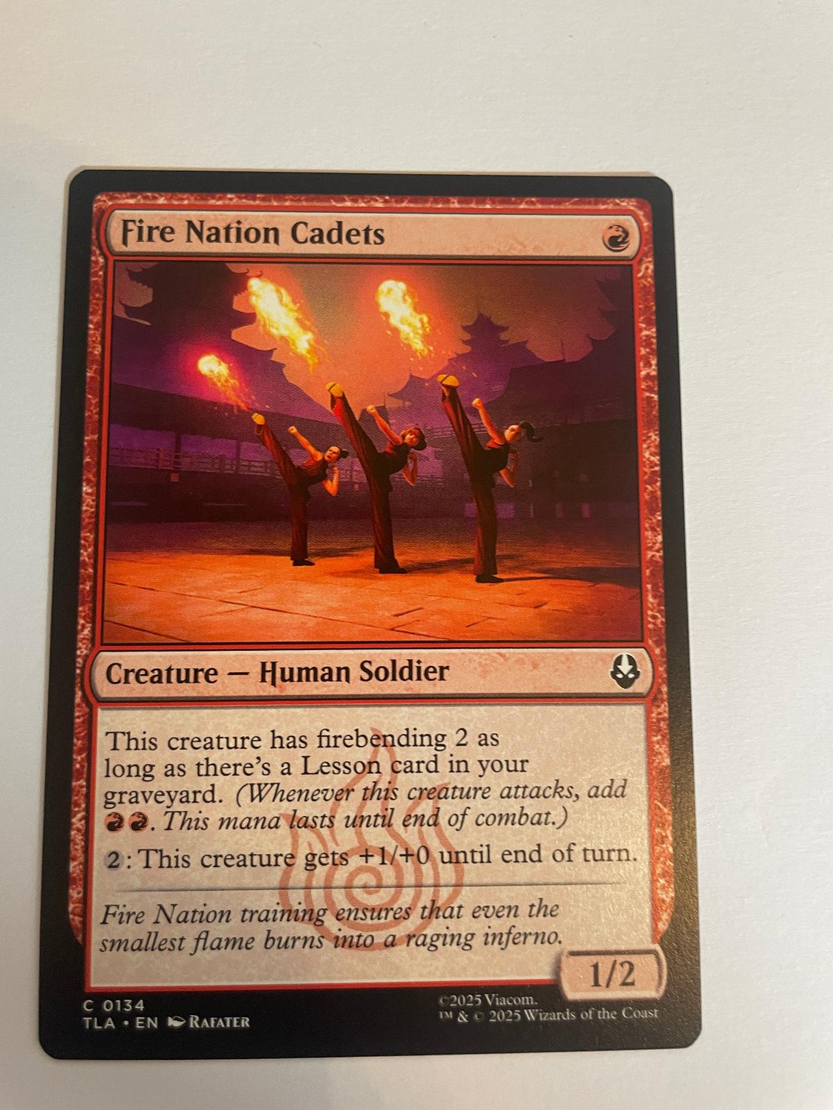 Fire Nation Cadets 134 Avatar: The Last Airbender NM