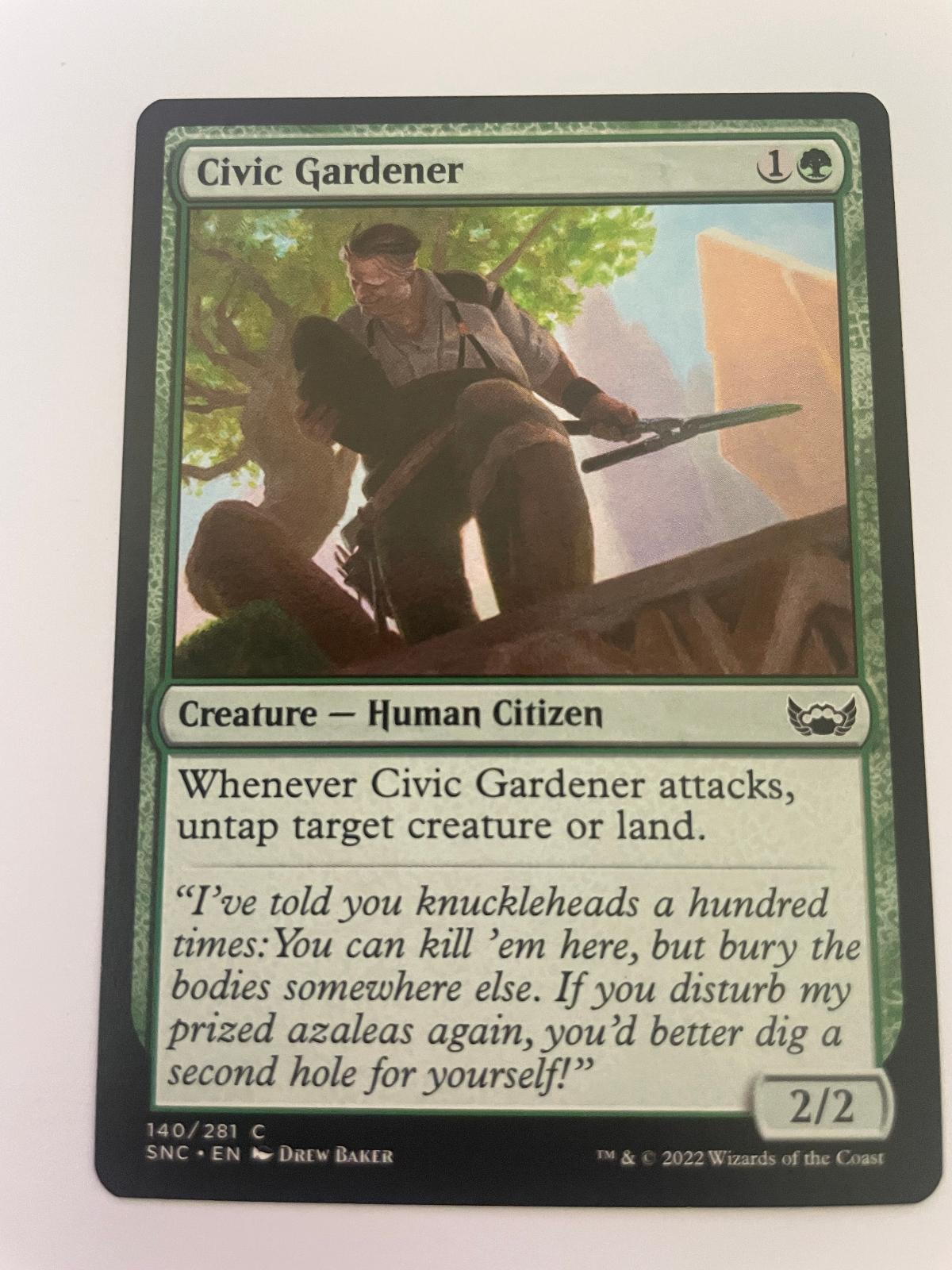 Civic Gardener 140 Common Streets of New Capenna Magic: The Gathering Near Mint