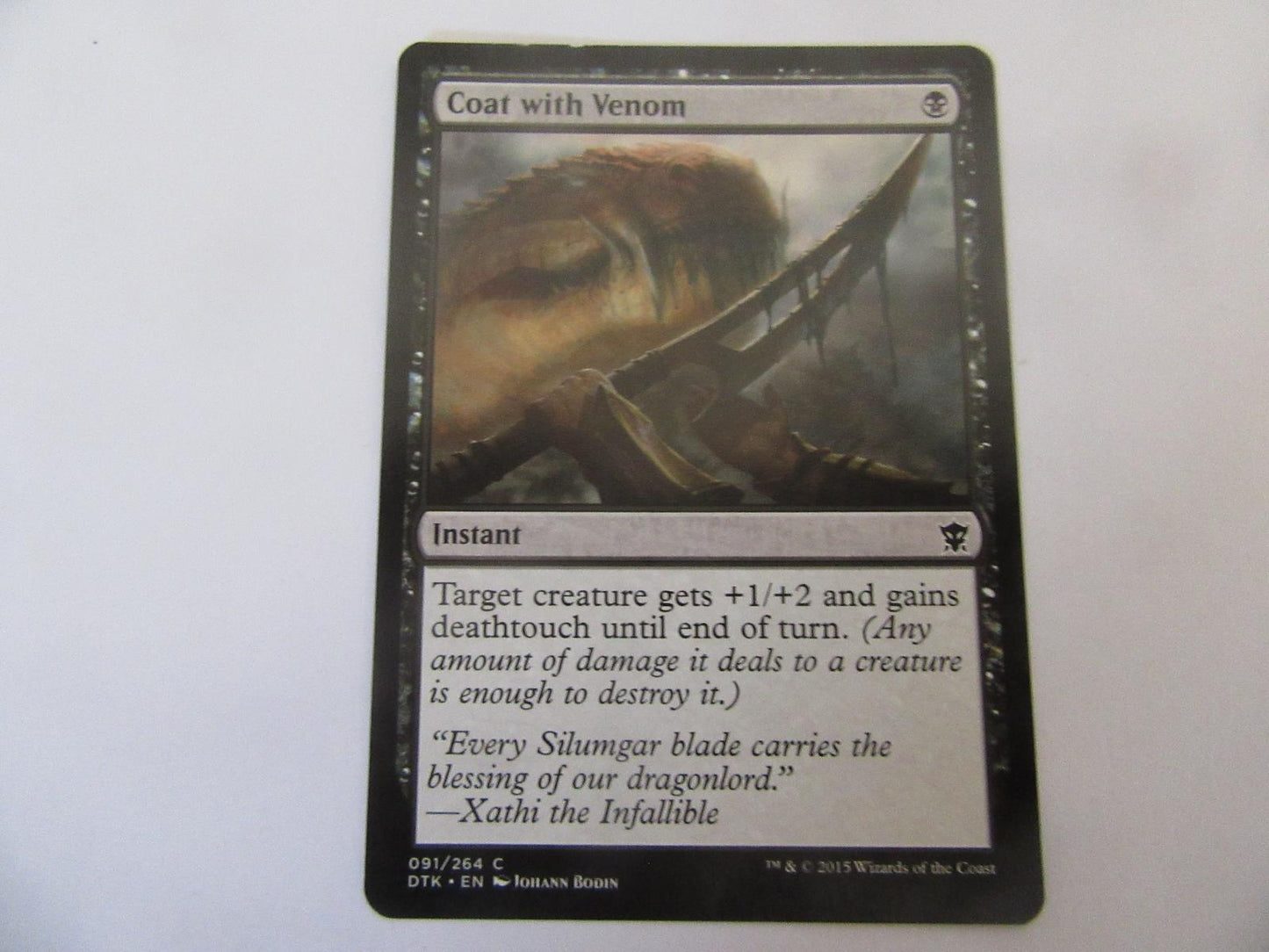 Coat with Venom 91 Dragons of Tarkir NM