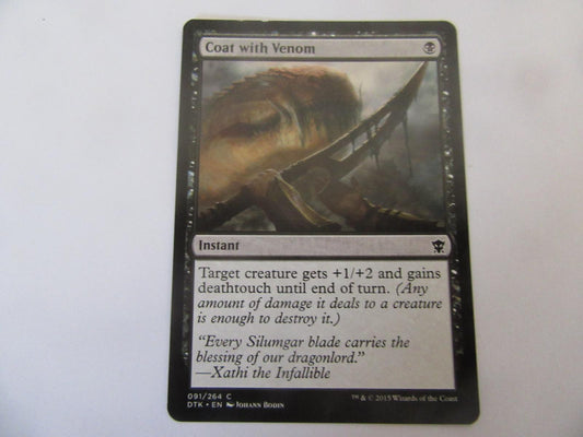Coat with Venom 91 Dragons of Tarkir NM